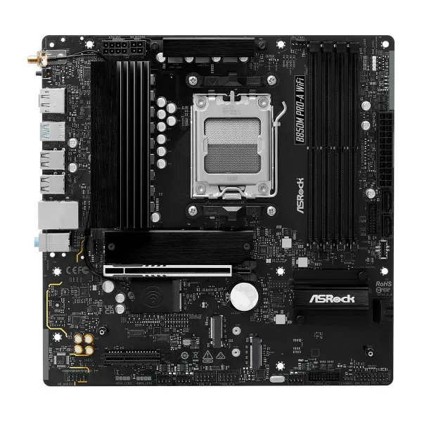 Pagrindinė plokštė ASRock B850M Pro-A WiFi Intel Wi-Fi 6 AMD AM5