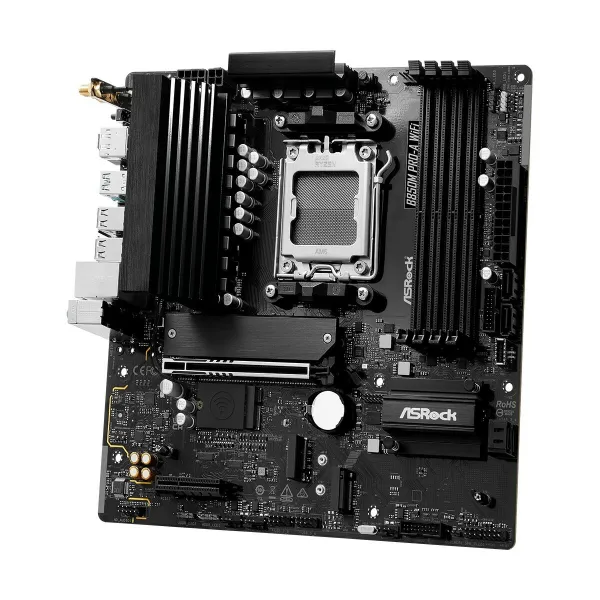 Pagrindinė plokštė ASRock B850M Pro-A WiFi Intel Wi-Fi 6 AMD AM5