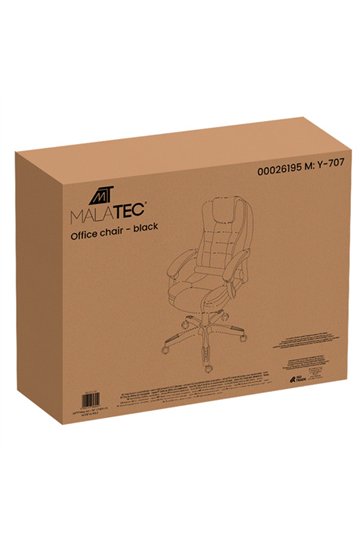 Biuro kėdė su pakoja – juoda Malatec 26195