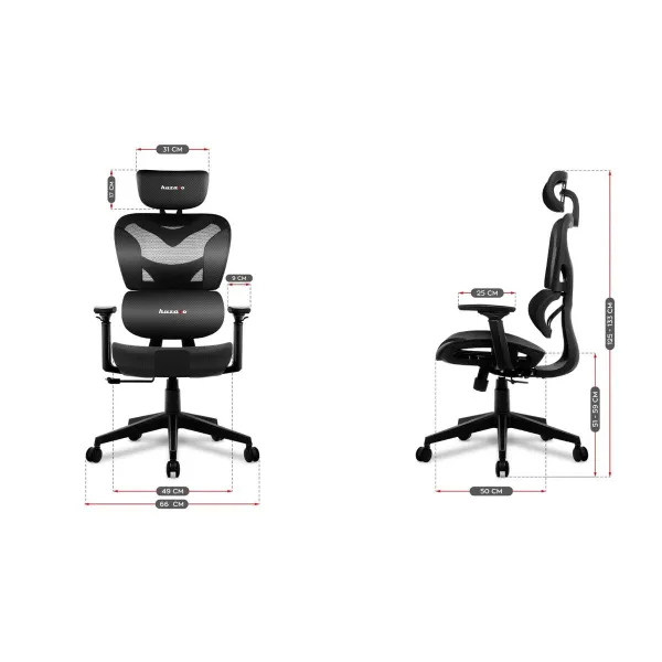 Spēļu Krēsls Huzaro Combat 8.0 Carbon Melns