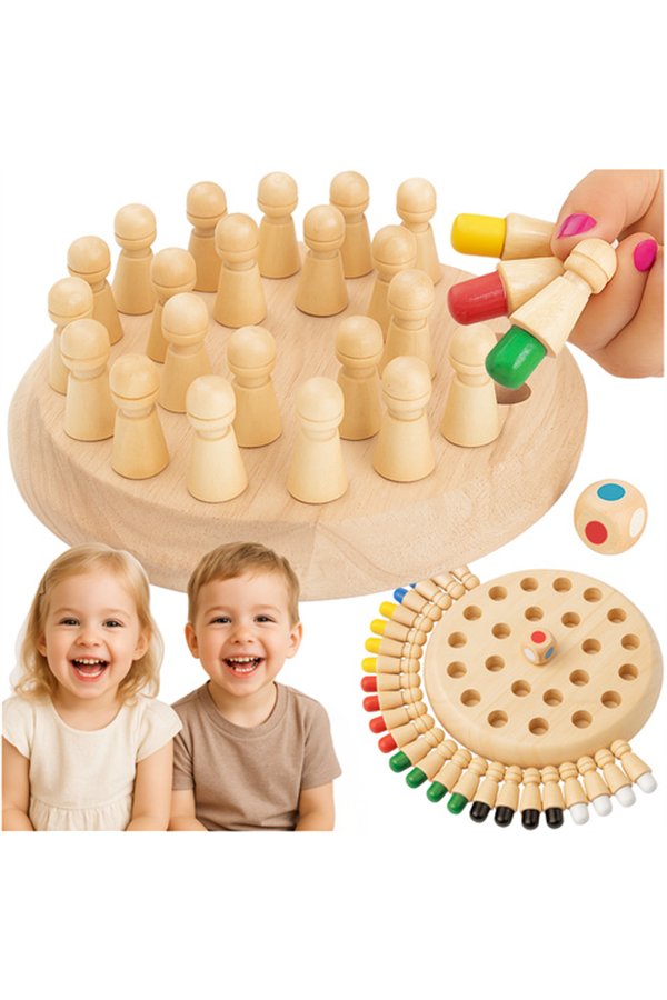 Memory chess - wooden Kruzzel 26251