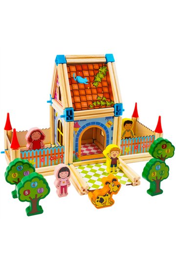 Construction blocks - house 268 pieces Kruzzel 26452