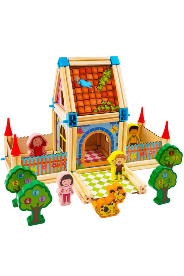 Construction blocks - house 268 pieces Kruzzel 26452