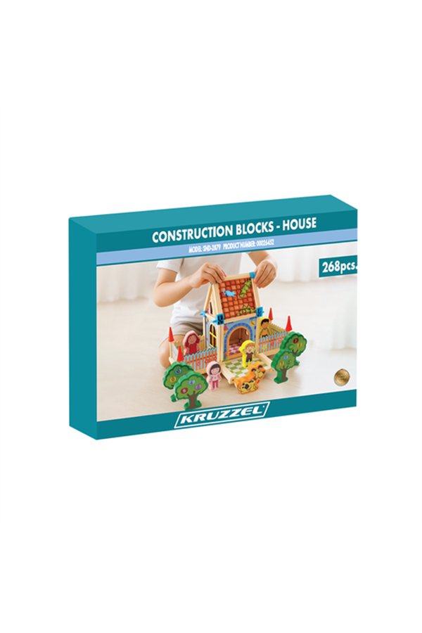 Construction blocks - house 268 pieces Kruzzel 26452