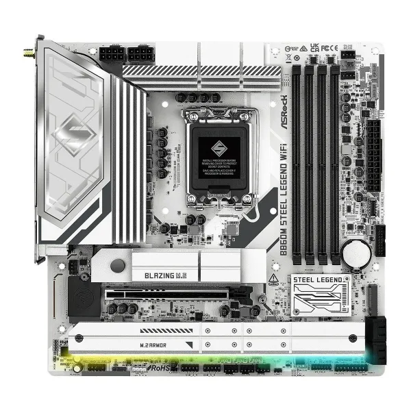 Pagrindinė plokštė ASRock B860M Steel Legend WiFi Intel B860 LGA 1851