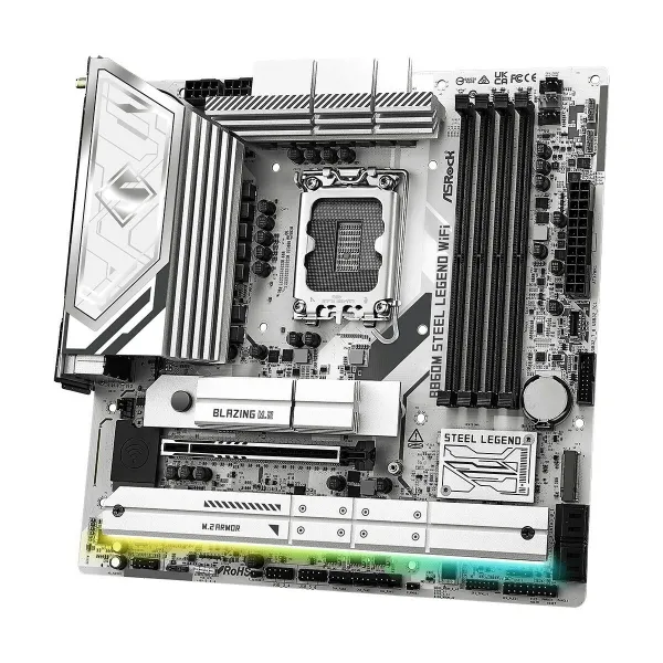 Pagrindinė plokštė ASRock B860M Steel Legend WiFi Intel B860 LGA 1851