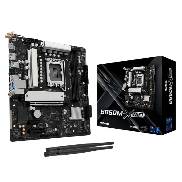 Pagrindinė plokštė ASRock B860M-X WiFi Intel B860 LGA 1851