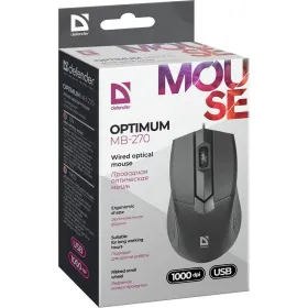 Optinė pelė Defender Optimum MB-270 Juoda 1000 dpi (1000 dpi)