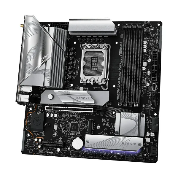 Pagrindinė plokštė ASRock B860M LiveMixer WiFi Intel B860 LGA 1851