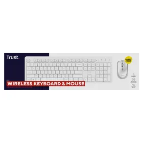 Клавиатура и мышь Trust 25465 Белый (Белый)