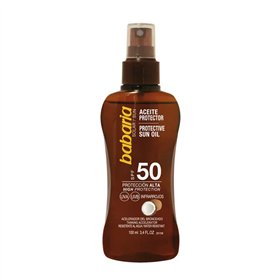 Babaria Protective Sun Oil Spf50 With Tahitian Monoï Oil 100ml