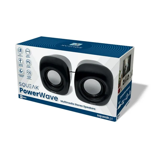 Динамики для ПК SQUEAK SQ1003 Чёрный 8 W