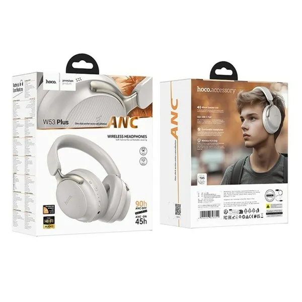 Беспроводные наушники Hoco W53 Plus Tone Серый