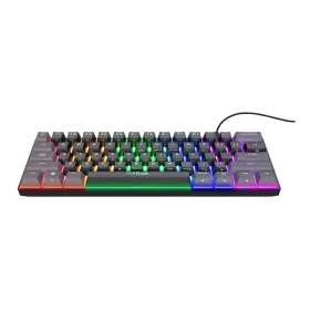 Игровая клавиатура Gaming Trust GXT 867 Acira Чёрный Разноцветный QWERTY Qwerty US