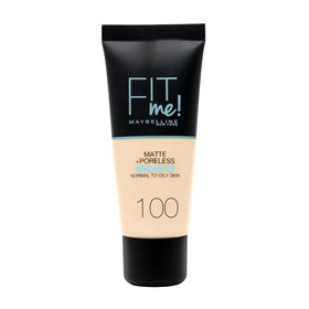 Maybelline Fit Me Matte & Poreless Foundation 100 Warm Ivory 30ml