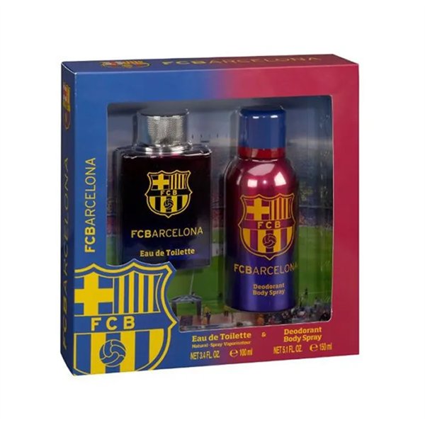 FC Barcelona Eau De Toilette Spray 100ml Set 2 Pieces