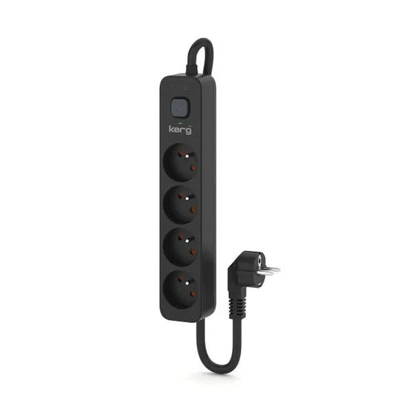 4-kontaktligzdu korpuss ar strāvas slēdzi Kerg M02513 (1,5 m)