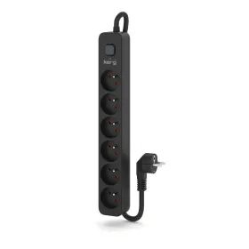 Strāvas virtene - 6 ligzdas ar Slēdzi Kerg M02519 (1,5 m)