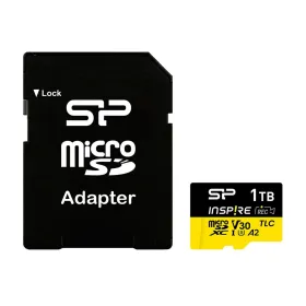 Карта памяти микро-SD с адаптером Silicon Power SP128GBSTXLV3V1NSP 128 Гб
