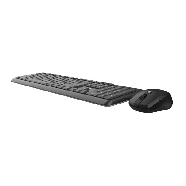 Klaviatūra ir belaidė pelė Trust TKM-350 Juoda QWERTY