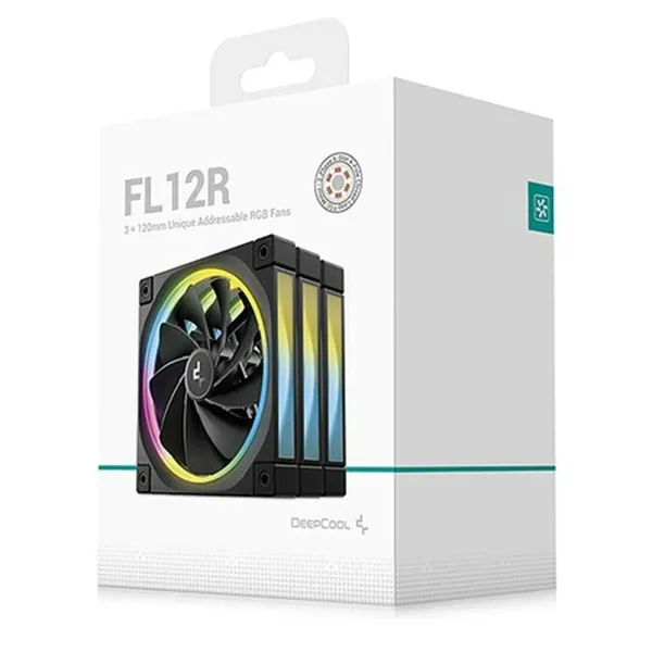Box Ventilator DEEPCOOL R-FL12R-BKAPN3-G Ø 12 cm (3 Units)