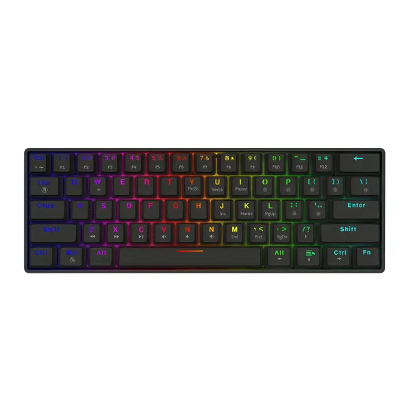 Klaviatūra Savio BLACKOUT X2 PEACH Juoda Qwerty US