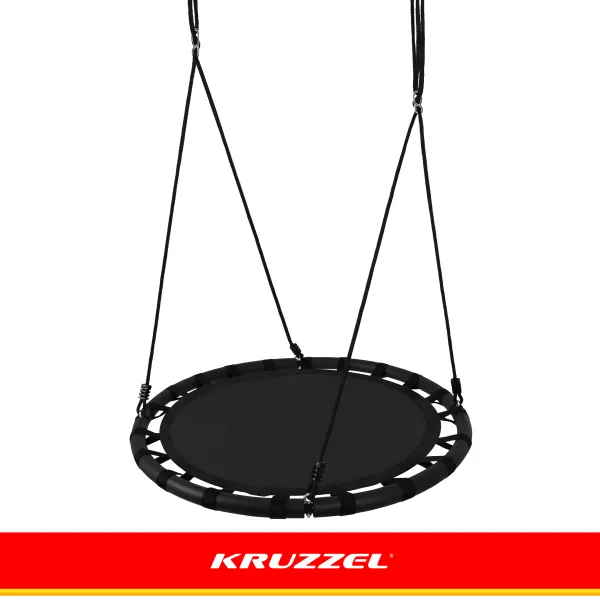Stārķa ligzdas šūpoles 100 cm melnas