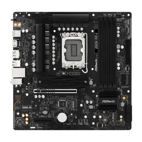 Pagrindinė plokštė ASRock B860M Pro-A Intel B860 LGA 1851