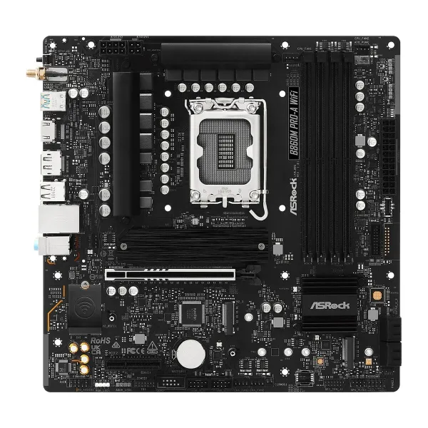 Pagrindinė plokštė ASRock B860M Pro-A WiFi Intel B860 LGA 1851