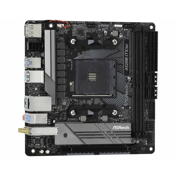 Pagrindinė plokštė ASRock A520M-ITX/AC AMD AM4 AMD
