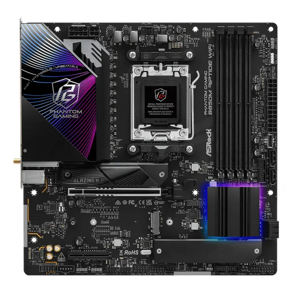 Pagrindinė plokštė ASRock B850M Riptide WiFi Intel Wi-Fi 6 AMD AM5 AMD B850