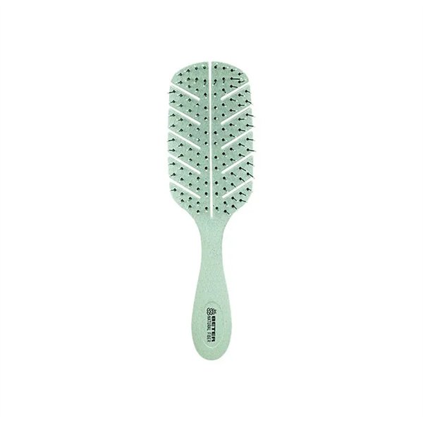 Beter Detangling Natural Fiber Hair Brush Green
