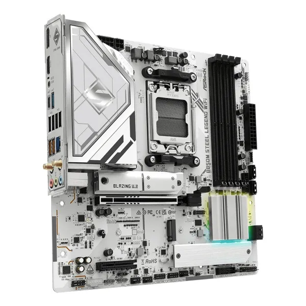 Pagrindinė plokštė ASRock B850M Steel Legend WiFi Intel Wi-Fi 6 AMD AM5 AMD B850