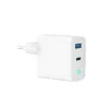 Seinalaadija GEMBIRD TA-UC-PDQC65L-W-01 Valge 65 W