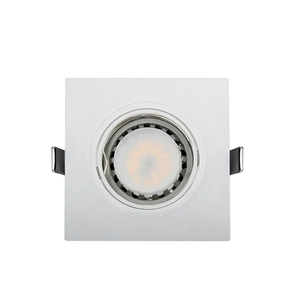 LED plastmasas kvadrātveida prožektors PAR 16 5.5W 2700-3000K balts