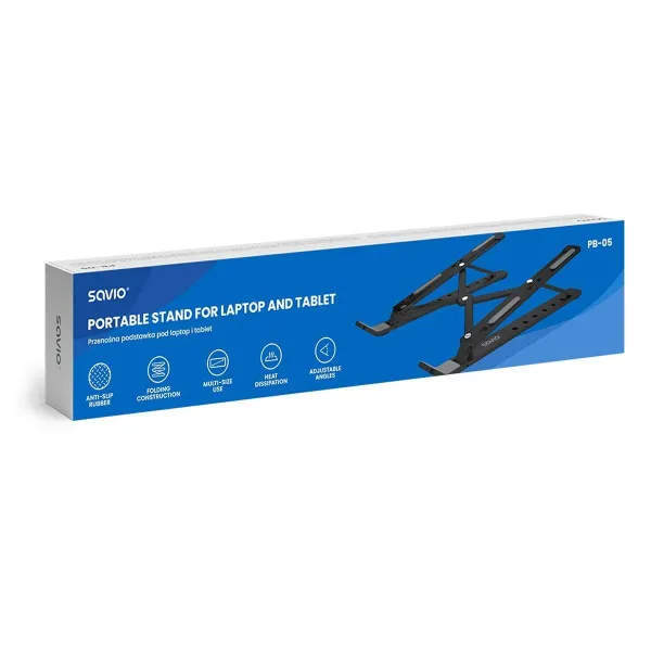 Notebook Stand Savio SAVPB-05 Aluminium