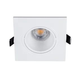 LED-muovinen neliönmuotoinen kohdevalo PAR 16 COB 7W 2700-3000K valkoinen
