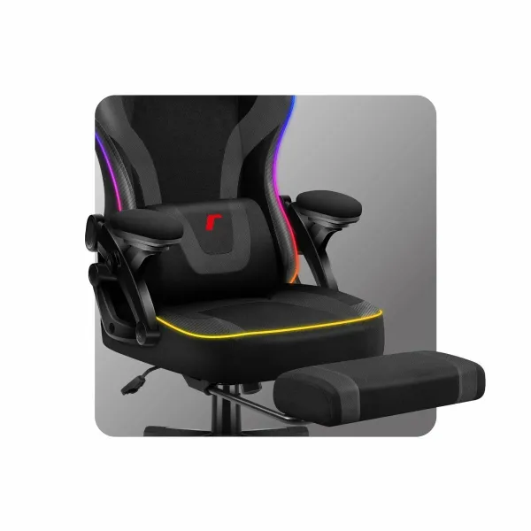 Стул Gaming Huzaro HZ-FORCE 4.6 RGB BLACK MESH