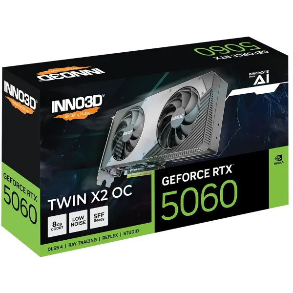 Grafikas Karte INNO3D N50602-08D7X-195070N GEFORCE RTX 5060 8 GB