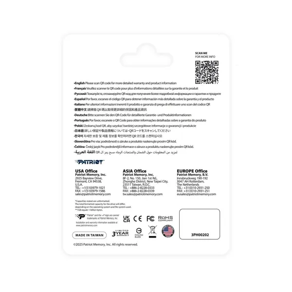 USB atmintukas Patriot Memory PS64GT560DS5D Sidabras 64 GB