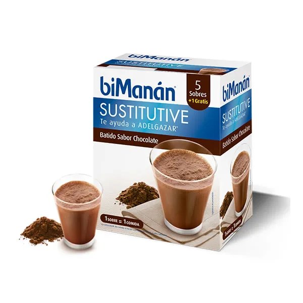 Bimanán Sustitutive Chocolate Milkshake 5 Units 