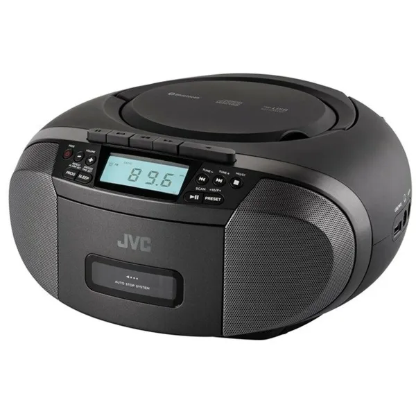 Radio cassette JVC JVCRCE444B Black AM/FM