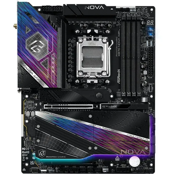 Pagrindinė plokštė ASRock X870 NOVA WIFI AMD AM5 AMD X870