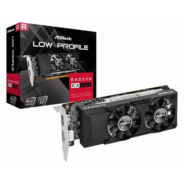 Графическая карта ASRock RX550 LP 4G 4 GB GDDR5
