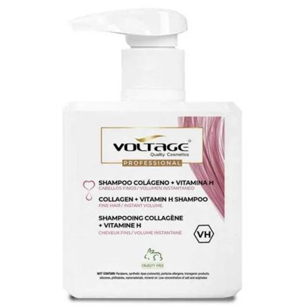 Voltage Cosmetics Colágeno Vitamina H Champú 500ml