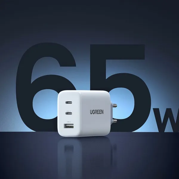 Seinalaadija Ugreen 120949 Valge 65 W