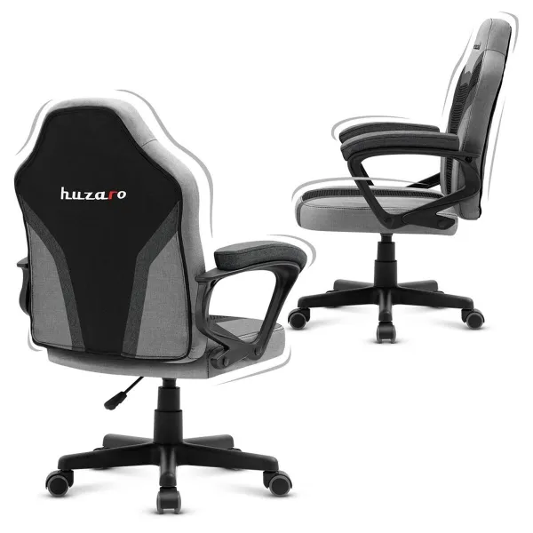 Стул Gaming Huzaro Ranger 1.0 Grey Mesh Чёрный