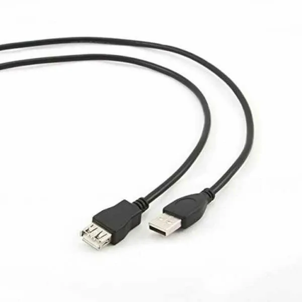 USB Pikendusjuhe GEMBIRD 1.8m USB 2.0 A M/FM (1,8 m) Must 1,8 m