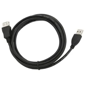 USB Pikendusjuhe GEMBIRD 1.8m USB 2.0 A M/FM (1,8 m) Must 1,8 m