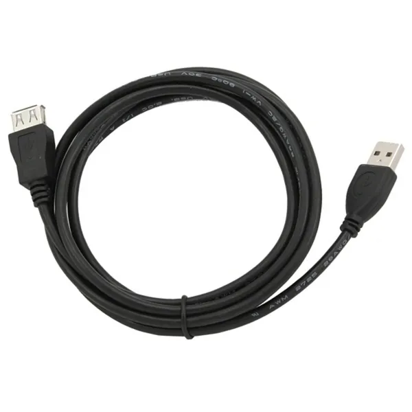 USB Pikendusjuhe GEMBIRD 1.8m USB 2.0 A M/FM (1,8 m) Must 1,8 m